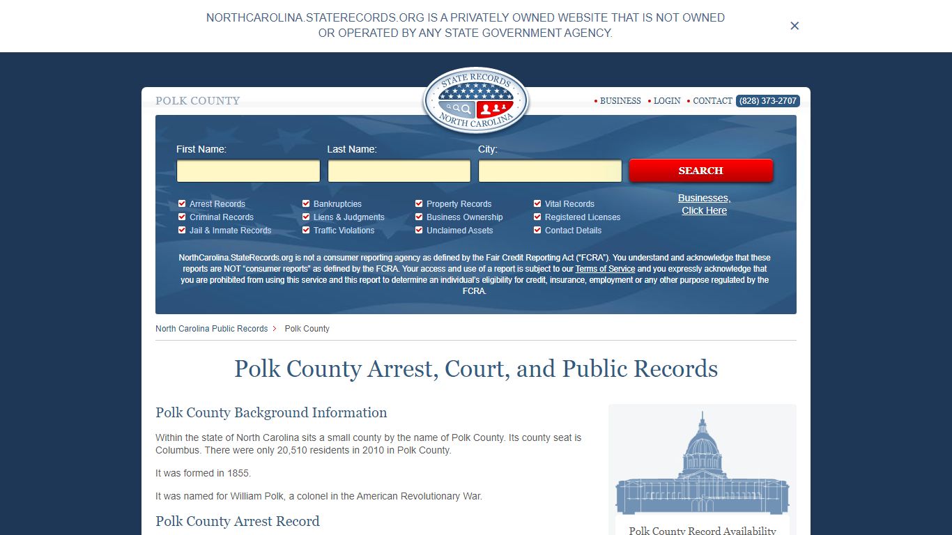 Polk County Arrest, Court, and Public Records